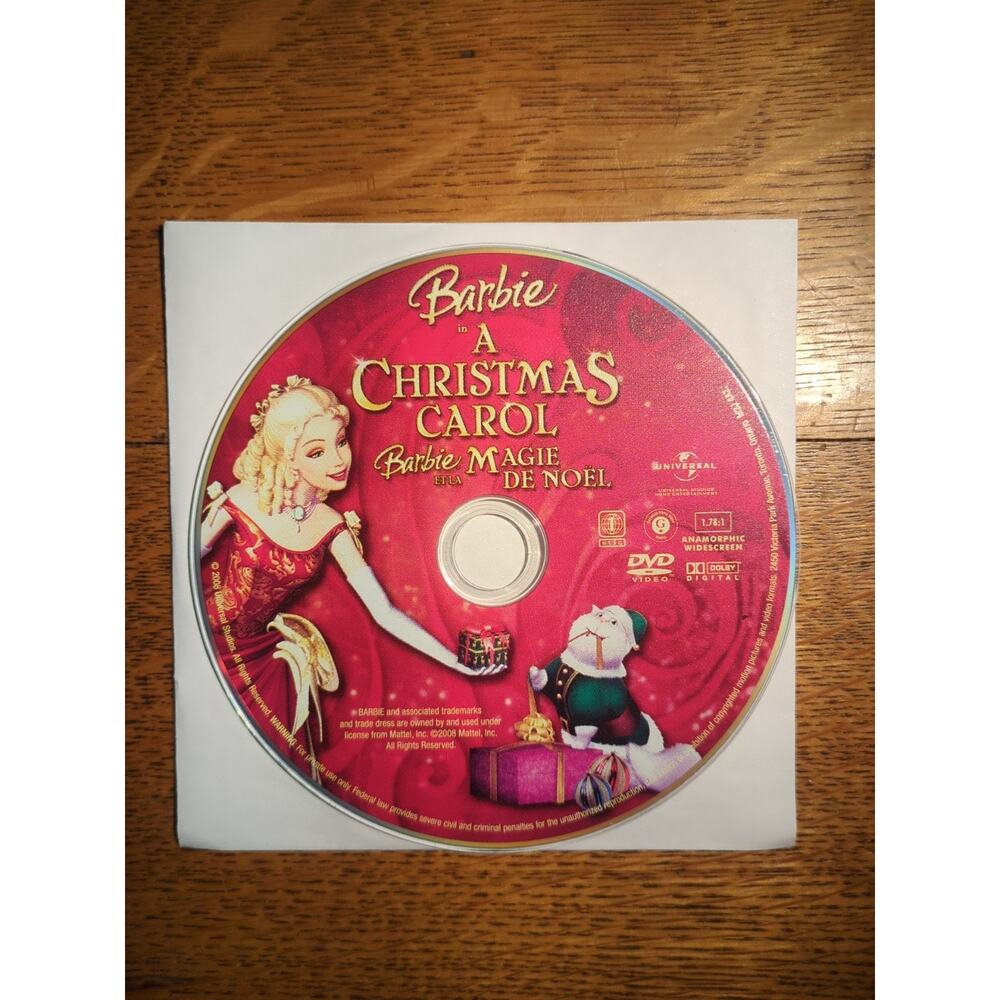 Barbie In a Christmas Carol Dvd Disc Only